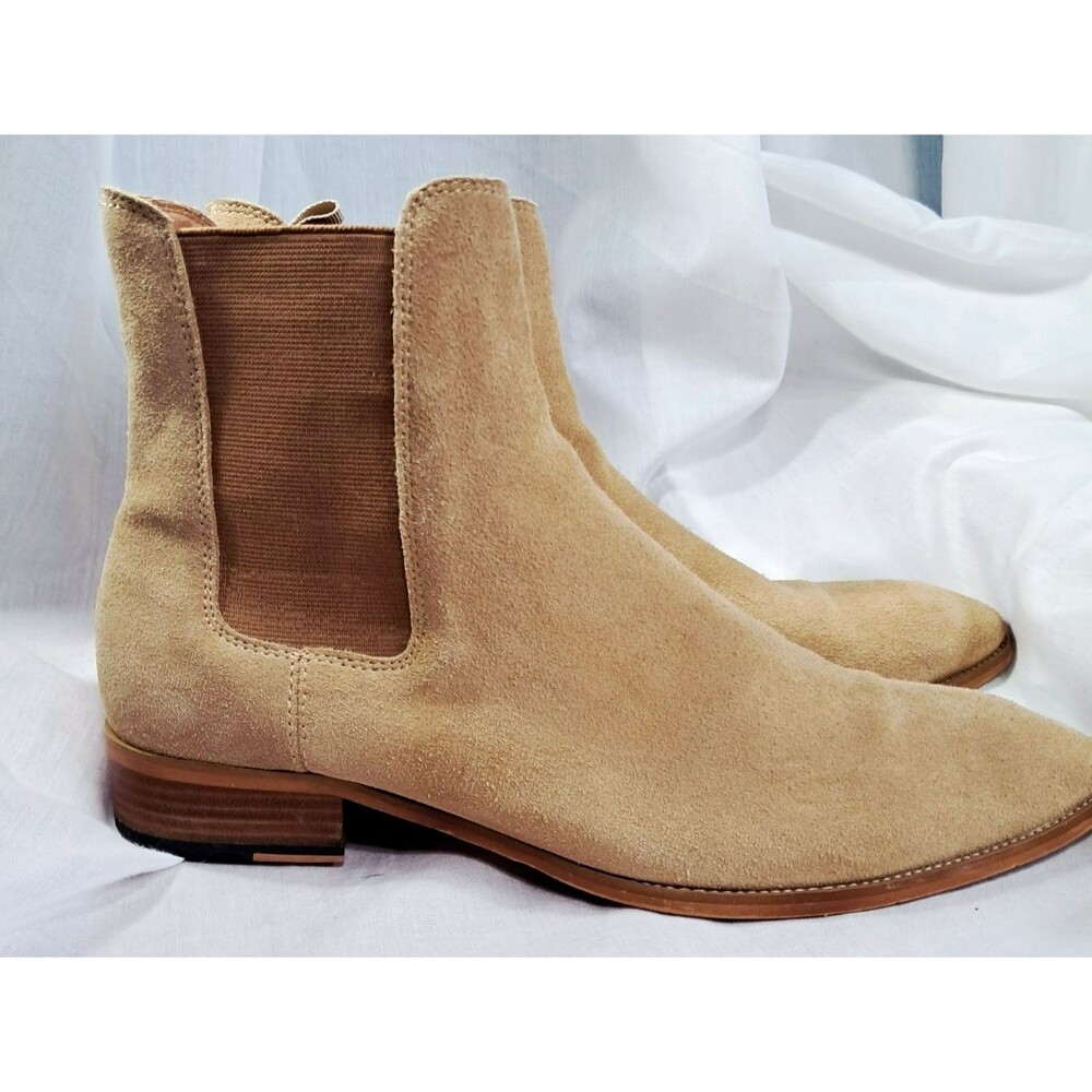 Saint Laurent Paris Men’s Wyatt Suede Chelsea Boots 46 US 13 Brown Suede - Picture 3 of 11